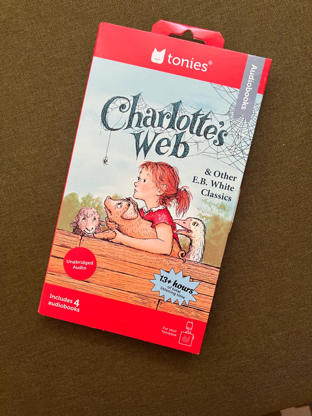 Tonies Charlotte's Web Pack for Toniebox - 13+ hours of content - Stuart little